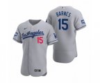 Los Angeles Dodgers Austin Barnes Gray 2020 World Series Champions Authentic Jerseys