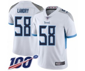 Tennessee Titans #58 Harold Landry White Vapor Untouchable Limited Player 100th Season Football Jersey