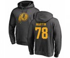 Washington Redskins #78 Wes Martin Ash One Color Pullover Hoodie