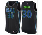 Dallas Mavericks #30 Seth Curry Swingman Black NBA Jersey - City Edition