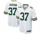 Green Bay Packers #37 Josh Jackson Game White Football Jersey