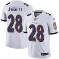 Baltimore Ravens #28 Anthony Averett White Vapor Untouchable Limited Player NFL Jersey