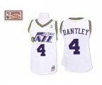Utah Jazz #4 Adrian Dantley Swingman White Throwback Basketball Jersey
