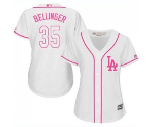 Women\'s Los Angeles Dodgers #35 Cody Bellinger Authentic White Fashion Cool Base Baseball Jersey