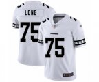 Oakland Raiders #75 Howie Long White Team Logo Fashion Limited Football Jersey