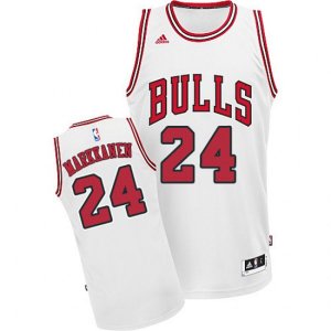 Adidas Chicago Bulls #24 Lauri Markkanen Swingman White Home NBA Jersey