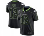 Seattle Seahawks 12th Fan Limited Lights Out Black Rush Football Jersey