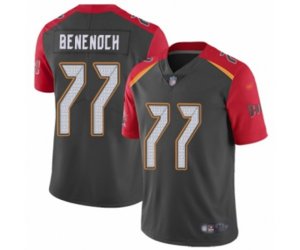 Tampa Bay Buccaneers #77 Caleb Benenoch Limited Gray Inverted Legend Football Jersey