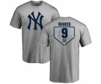 New York Yankees #9 Roger Maris Replica Navy Gray Alternate Baseball T-Shirt