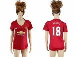 Women Manchester United #18 Young Red Home Soccer Club Jersey