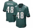 Philadelphia Eagles #48 Wes Hopkins Game Midnight Green Team Color Football Jersey