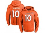 Denver Broncos #10 Emmanuel Sanders Orange Name & Number Pullover NFL Hoodie