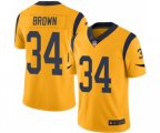 Los Angeles Rams #34 Malcolm Brown Limited Gold Rush Vapor Untouchable Football Jersey