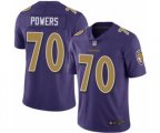 Baltimore Ravens #70 Ben Powers Limited Purple Rush Vapor Untouchable Football Jersey