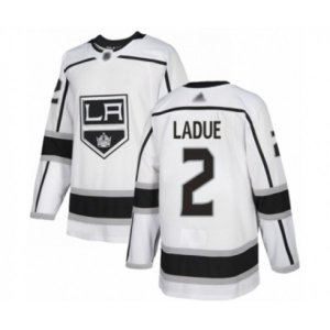Los Angeles Kings #2 Paul LaDue Authentic White Away Hockey Jersey