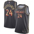 Chicago Bulls #24 Lauri Markkanen Nike Gray 2020-21 Swingman Player Jersey