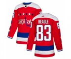 Washington Capitals #83 Jay Beagle Premier Red Alternate NHL Jersey