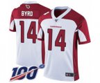 Arizona Cardinals #14 Damiere Byrd White Vapor Untouchable Limited Player 100th Season Football Jersey