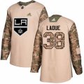 Los Angeles Kings #38 Paul LaDue Authentic Camo Veterans Day Practice NHL Jersey