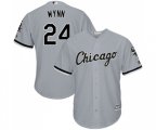 Chicago White Sox #24 Early Wynn Replica Grey Road Cool Base Baseball Jersey
