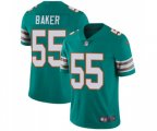 Miami Dolphins #55 Jerome Baker Aqua Green Alternate Vapor Untouchable Limited Player Football Jersey