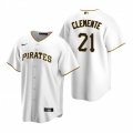 Nike Pittsburgh Pirates #21 Roberto Clemente White Home Stitched Baseball Jersey