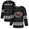 Minnesota Wild #22 Nino Niederreiter Authentic Black Team Logo Fashion NHL Jersey