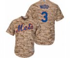New York Mets Tomas Nido Authentic Camo Alternate Cool Base Baseball Player Jersey