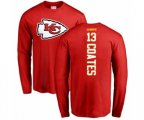 Kansas City Chiefs #13 Sammie Coates Red Backer Long Sleeve T-Shirt