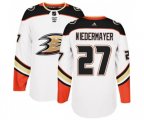 Anaheim Ducks #27 Scott Niedermayer Authentic White Away Hockey Jersey