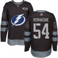 Tampa Bay Lightning #54 Carter Verhaeghe Authentic Black 1917-2017 100th Anniversary NHL Jersey