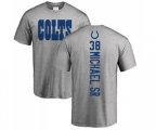 Indianapolis Colts #38 Christine Michael Sr Ash Backer T-Shirt