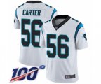Carolina Panthers #56 Jermaine Carter White Vapor Untouchable Limited Player 100th Season Football Jersey