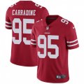 San Francisco 49ers #95 Cornellius Carradine Red Team Color Vapor Untouchable Limited Player NFL Jersey