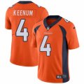 Denver Broncos #4 Case Keenum Orange Team Color Vapor Untouchable Limited Player NFL Jersey