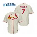 St. Louis Cardinals #7 Andrew Knizner Authentic Cream Alternate Cool Base Baseball Player Jersey