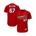 St. Louis Cardinals #67 Justin Williams Red Alternate Flex Base Authentic Collection Baseball Player Jersey