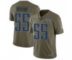 Tennessee Titans #55 Jayon Brown Limited Olive 2017 Salute to Service Football Jersey