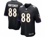 Baltimore Ravens #88 Ty Montgomery Game Black Alternate NFL Jersey