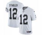 Oakland Raiders #12 Kenny Stabler White Vapor Untouchable Limited Player Football Jersey