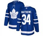 Toronto Maple Leafs #34 Auston Matthews Authentic Royal Blue Home NHL Jersey