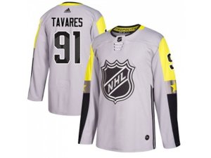 New York Islanders #91 John Tavares Gray 2018 All-Star Metro Division Authentic Stitched NHL Jersey
