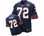 Chicago Bears #72 William Perry Elite Navy Blue Throwback Football Jersey