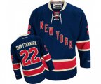Reebok New York Rangers #22 Kevin Shattenkirk Authentic Navy Blue Third NHL Jersey