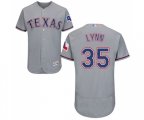 Texas Rangers #35 Lance Lynn Grey Road Flex Base Authentic Collection Baseball Jersey