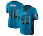 Carolina Panthers #40 Alex Armah Limited Blue Rush Drift Fashion Football Jersey