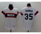 Men Chicago White Sox #35 Frank Thomas Majestic white Flexbase Authentic Cooperstown Player Jersey