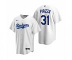 Los Angeles Dodgers Mike Piazza Nike White Replica Home Jersey