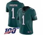 Philadelphia Eagles #1 Cameron Johnston Midnight Green Team Color Vapor Untouchable Limited Player 100th Season Football Jersey