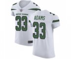 New York Jets #33 Jamal Adams Elite White Football Jersey